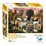 Puzzle Brain Tree animaux 500 pièces avec poster