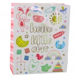 Sachet cadeau pour bébé Hello Little One 32 × 26 × 10 cm
