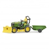 Tracteur de jardin JOHN DEERE X949 avec figurine de jardinier BRUDER
