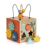 Cube en Bois Moteur Dino