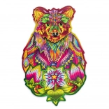 Puzzle en bois coloré – ours