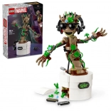 LEGO Marvel Groot dansant – figurine interactive en pot