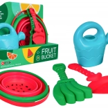 Mega-ensemble d’accessoires de sable avec seau pliable