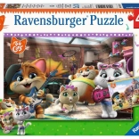 Puzzle pour enfants RAVENSBURGER 44 CHATS – 2×24 pièces