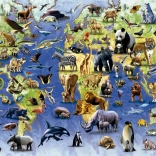 Puzzle EDUCA 100 espèces menacées – 500 pièces