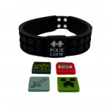 Bracelet ajustable PIXIE CREW & MINECRAFT noir