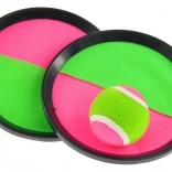 Set Velcro Attrape et Lance – jeu de lancer rose‑vert