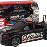 Voiture de sport de police 1:16, noire avec son