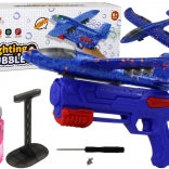 Avion avec bulles et pistolet pour enfants