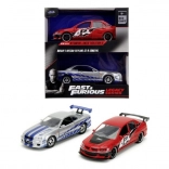 Fast & Furious – pack duo modèles Mitsubishi Lancer Evo IX 2006 et Nissan Skyline GT‑R R34 1:32