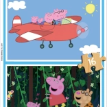 Puzzle en bois PEPPA PIG 2×16 pièces