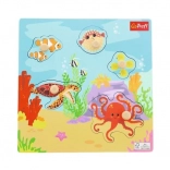 Puzzle en bois Animaux sous-marins, 5 pièces