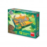 Cubes en bois sous licence Jurassic World – 12 cubes