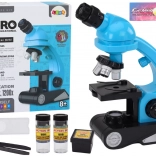 Microscope éducatif pour enfants avec accessoires bleu