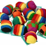 balle de jonglage crochetée hacky sack Goki