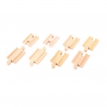 Connecteurs de rails en bois 7 cm (8 pcs) BIGJIGS RAIL