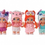 Poupée Mini Baby avec bonnet animal 15 cm