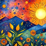 Puzzle Pluie au coucher du soleil 1000 pièces