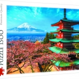 Puzzle Trefl 1500 pièces – Pagode et mont FUJI, Japon