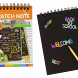 Bloc-notes à gratter pour enfants orange