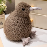 Oiseau kiwi en peluche marron 21 cm