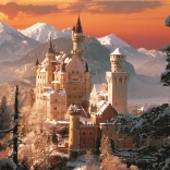 Puzzle Château de Neuschwanstein en hiver 3000 pièces Trefl
