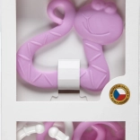 Ensemble anneau de dentition et clips pour bébés, couleurs pastel