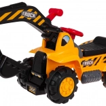 Excavatrice en plastique à pédales pour enfants