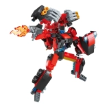 Qman Iron Fist Commander – robot transformable et véhicule de combat, 333 pièces