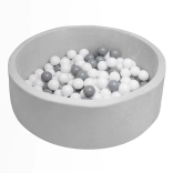 Bassin à balles sec pour enfants NEW BABY gris