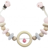 Hess jouet suspendu pour poussette avec clochette rose