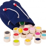 Pexeso tactile en bois pour enfants