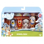 Lot scolaire 4 figurines Bluey