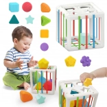 Cubes sensoriels flexibles anti-stress Sorter Eraser Blocks pour enfants