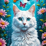 Enjoy puzzle chat blanc 1000 pièces