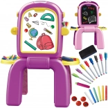 tableau de dessin double face pour enfants WOOPIE 2-en-1 avec accessoires