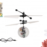 Balle hélicoptère volante avec lumière LED et contrôle par la main