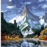 Peinture diamant Château de glace dans les montagnes 30 × 40 cm