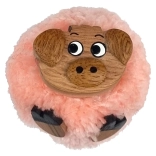 Magnet en bois avec pompon – cochon