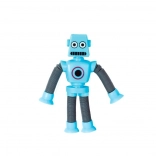 Robot télescopique à remontoir avec ventouses