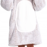 Couverture-sweat TV à capuche Cozy Noxxiez Lapin, chaude, pour enfants 7–12 ans