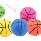 Balle de basket en caoutchouc 8,5 cm – assortiment de couleurs, en filet