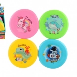 Assiette volante en silicone pour enfants 18 cm – 4 motifs colorés