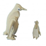 Puzzle 3D en bois Pingouin