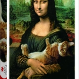 Puzzle Mona Lisa et chat Mruczek