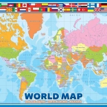 EUROGRAPHICS Puzzle Carte du monde 100 pièces