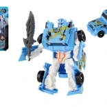Voiture transformable en robot 14 cm – bleu