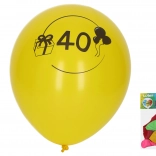 Ballons 30 cm avec le chiffre 40 – lot de 5 pièces