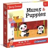 Clementoni Young Learner : mamans et petits – puzzle 12×2 pièces
