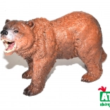Figurine ours grizzli – peinte à la main